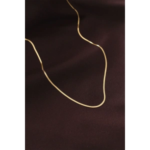 Çelik Gold Renk 60 cm İnce İtalyan Zincir Kolye
