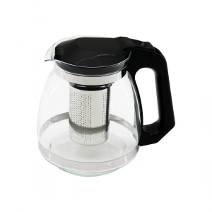 ÇELİK SÜZGEÇLİ CAM DEMLİK 1500ML (5047)