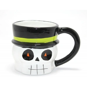 Centilmen İskelet Figürlü 3d Kabartmalı Kupa Bardak Alk4898