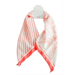 Çiçek Desenli Zr Saten Fular 50*50 cm