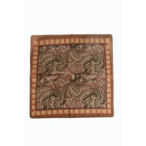 Çiçek Desenli Zr Şifon Fular 50*50 cm