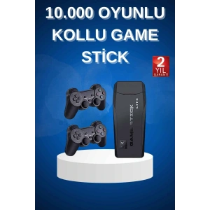 Çift Kollu 2.4g kablosuz Retro 4k Game stick 3500 oyun atari HD Görüntü Kalitesi