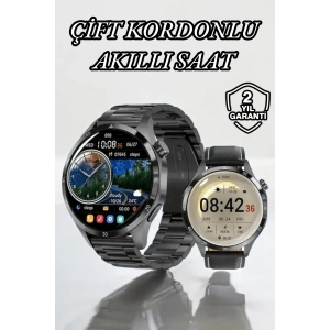 Çift Kordonlu Yüksek Çözünürlüklü Akıllı Saat Uyku İzleyici & Spor Modları