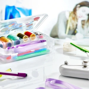 Çift Taraflı Bölmeli Hobi Dikiş Kutusu Ardunio Malzeme Kutusu (5047)