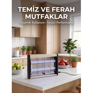 Çift UV Işıklı Elektrikli Sinek Öldürücü