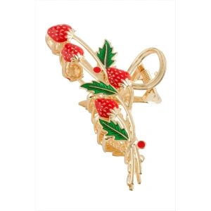 Çilek Metal Mandal Toka 11 cm