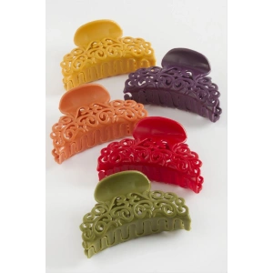 Çini Desenli Renkli Mandal Toka 6 cm