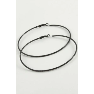 Çizgili Metal Halka Küpe 8-9-10 cm