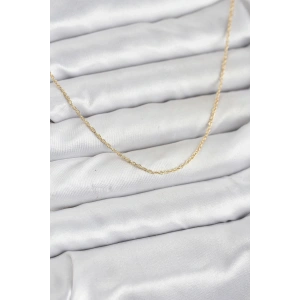 CM 14K Gold Renk Burgu Model 60 cm Kadın Kolye