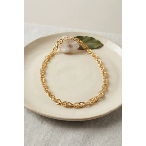 CM Kalın Burgu Model Gold Renk 50 cm Kadın Kolye