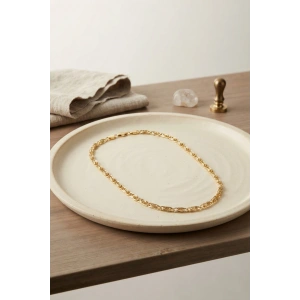 CM Yay Model Gold Renk 50 cm Kadın Kolye