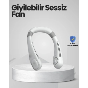 Çocuk ve Yetişkinler İçin Güvenli Şarjlı Boyun Fanı