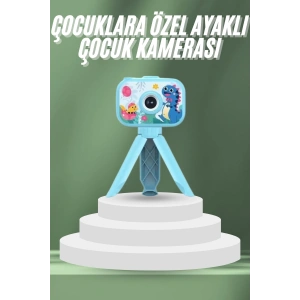 Çocuklara Özel Ayaklı Mini Fotoğraf Makinesi Dijital LCD Ekran