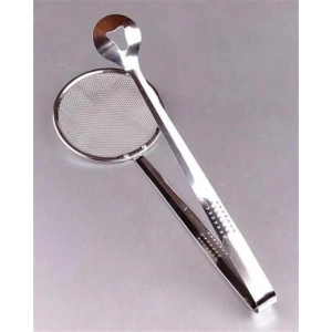 Çok Amaçlı Süzgeçli Paslanmaz Metal Haşlama Ve Kızartma Maşası