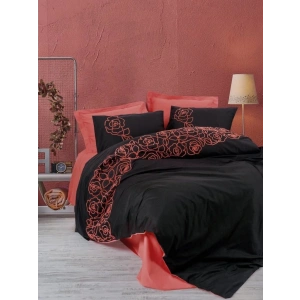 Cotton Box Brode Ranforce Çift Kişilik Nevresim Takımı Rosen Mercan
