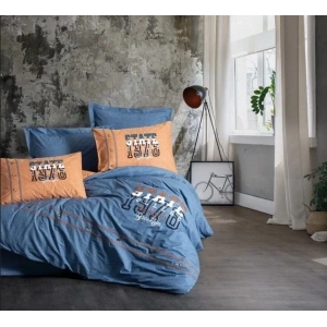 Cotton Box Mood Nakışlı Ranforce Çift Kişilik Nevresim Takımı State Tarçın