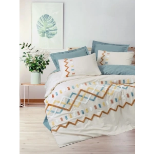 Cotton Box Puff Nakışlı Ranforce Çift Kişilik Nevresim Takımı Mellow Mint