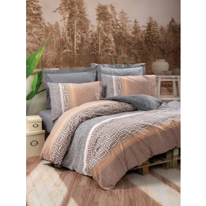 Cotton Box Toprak Vertu Antrasit Çift Kişilik Nevresim Takımı