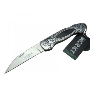 Eco Lounge CRKT CR 0124 Kamp Çakı 20 cm - Metal Desenli Sap, Kılıflı, Kutulu