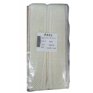 Dantel Polyester Güpür Bant Krem 14,50 Metre En 3 cm ON-1651-KR