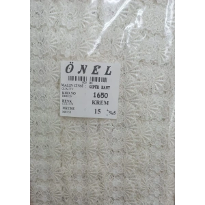 Dantel Polyester Güpür Bant Krem 15 Metre En 6 cm ON-1650-KR
