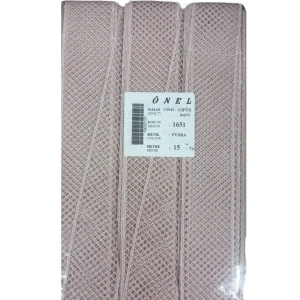 Dantel Polyester Güpür Bant Pudra 15 Metre En 3 cm ON-1651-PU