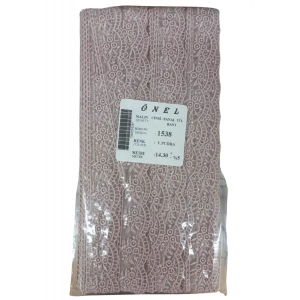 Dantel Polyester Sanal Tül Bant Y.Pudra 14,30 Metre En 3 cm ON-1538-PU