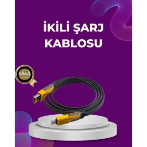 Dayanıklı 4’ü 1 Arada Çok Fonksiyonlu Hızlı Şarj Veri Kablosu