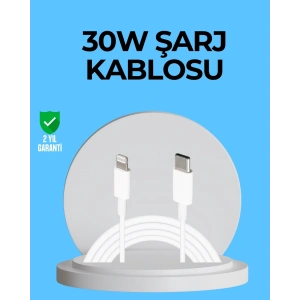 Dayanıklı TPE Lightning Kablo – 30W Hızlı Şarj ve Veri Transferi