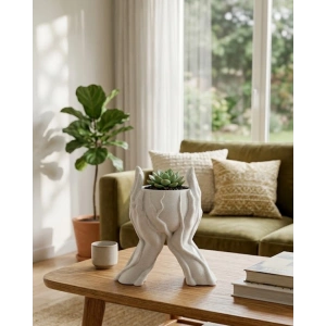 Dekoratif 3D El Tasarımlı Vazo Saksı Modern Ev Dekorasyon Aksesuarı