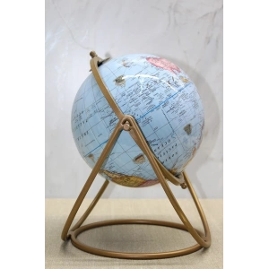 Dekoratif Metal Standlı Dünya Küre - Model 2