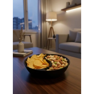 Dekoratif Siyah Çerezlik Kase 4’lü Set 3x12 cm