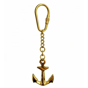 Denizci Temalı Pirinç Çapa Anahtarlık