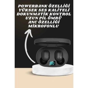 Dijital Göstergeli Kulaklık ve 7 Kordonlu Akıllı Saat Android ve İOS Uyumlu Uyku Takibi Sesli Görüşme