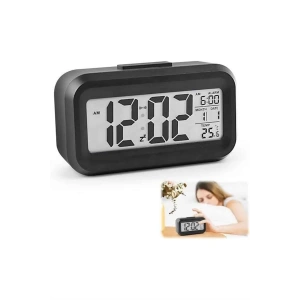 Dijital Işıklı Alarmlı Çalışma Masası Ekran Pilli Çalar Saat