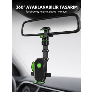 Dikiz Aynasına ve Koltuk Başlığına Uyumlu Telefon Tutucu Yeni Nesil