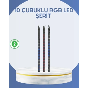 Dış Mekan LED Kayan Yıldız Işığı 10 Çubuk Aydınlatma