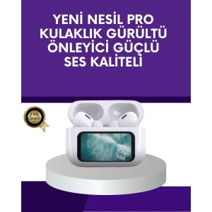 Dokunmatik Ekranlı Bluetooth Kulaklık ANC Gürültü Önleme Suya Dayanıklı