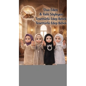 Dua Eden Tesettürlü İlahi Söyleyen Edep Bebek Oyuncağı