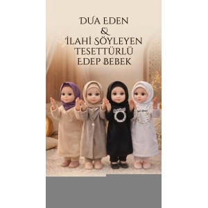 Dua Eden Tesettürlü Oyuncak Bebek, Müzikli Ramazan Edep Bebek