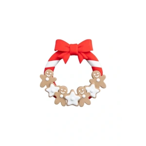 Eco Lounge Kurabiye Temalı Kapı Süsü 21 cm – Yeni Yıl Dekorasyonu 3D Baskı