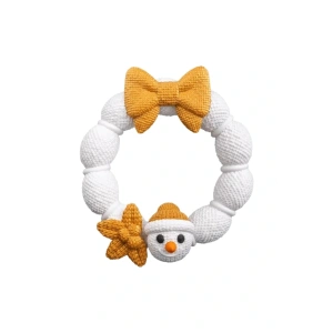 Eco Lounge Örgü Kardan Adam Kapı Süsü 21 cm – Yılbaşı Kış Dekorasyonu