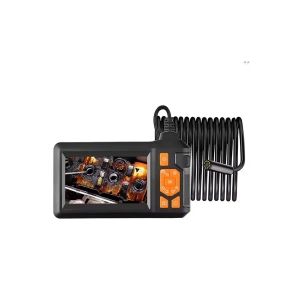 Ekranlı 3 Kameralı 10 Mt Hafıza Kart Destekli Sert Kablo Yılan Endoskop Kamera 8 Mm 4.3 Inc