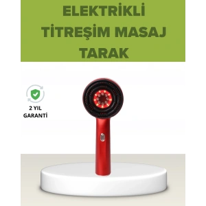 Elektrikli Titreşim Masaj Tarak Kırmızı Işık Terapi