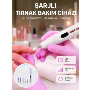 Evde ve Profesyonel Kullanıma Uygun Tasarımlı Tırnak Bakım Cihazı