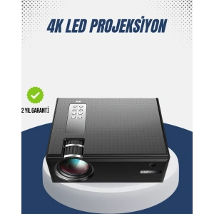 Full HD Projeksiyon – HDMI/USB Girişli, Kumandalı, Eğitim ve Sunum İçin İdeal