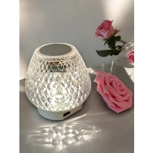 G5 Kristal Şarjlı Masa Lambası - 7 Renk Gece Lambası ve Bluetooth Hoparlör