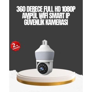 Gece Görüşlü Mobil Uygulamalı Akıllı Ampül Kamera