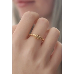 Gold Renk Halat Düğüm Model Kadın Yüzük