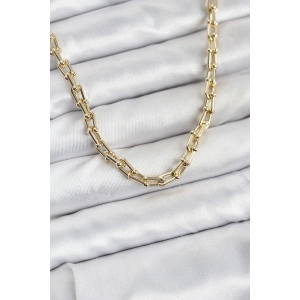 Gold Renk Pirinç Tifani Model Kadın Kolye